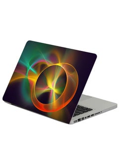 Light Color Line Printed Laptop Sleeve Multicolor