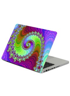 Spiral Rotation Optical Illusion Printed Laptop Sleeve Multicolour