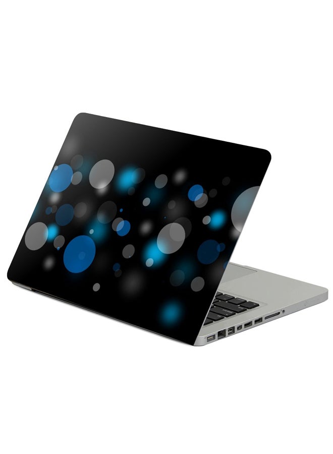 Fast Print Dark Circle Gray Printed Laptop Sleeve Multicolour