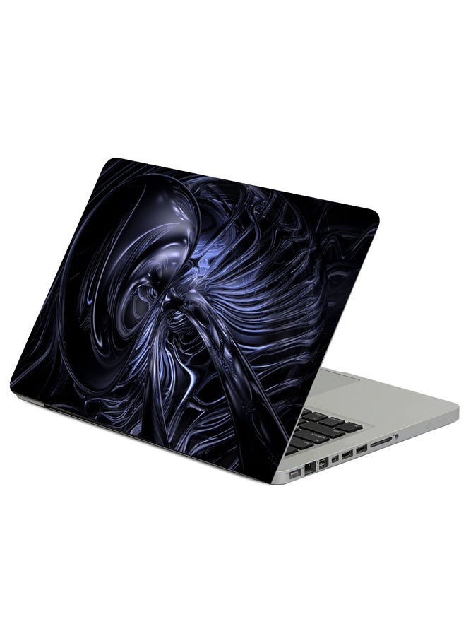 Fast Print Dark Ribbed Color Printed Laptop Sticker Multicolour