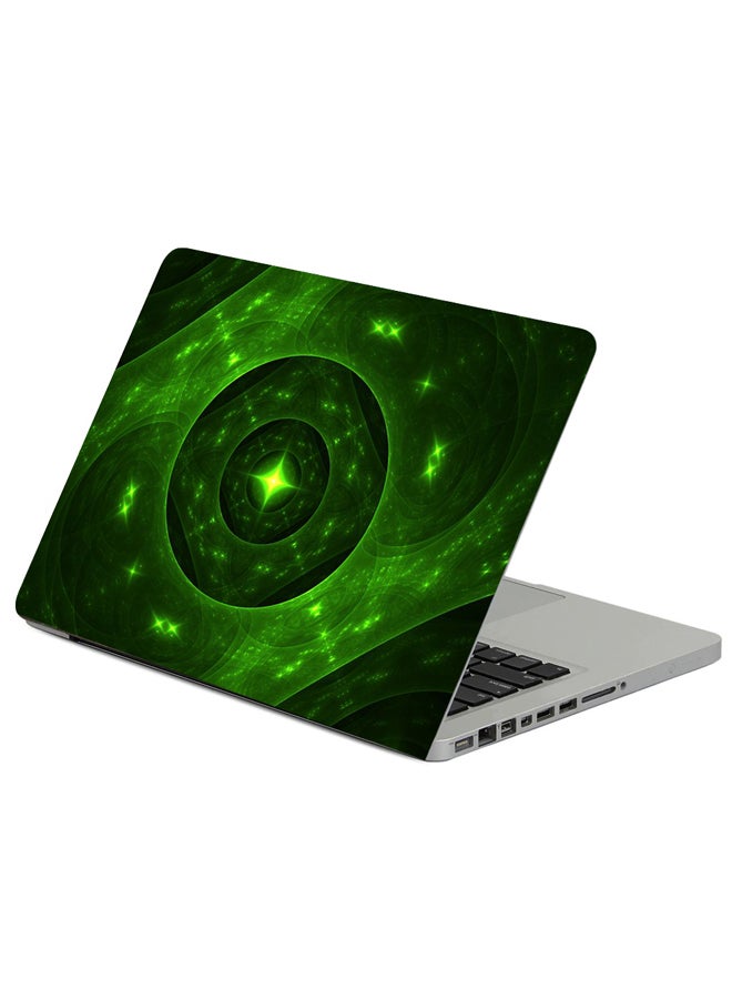 Fast Print Fractal Glow Glare Printed Laptop Sleeve Multicolour