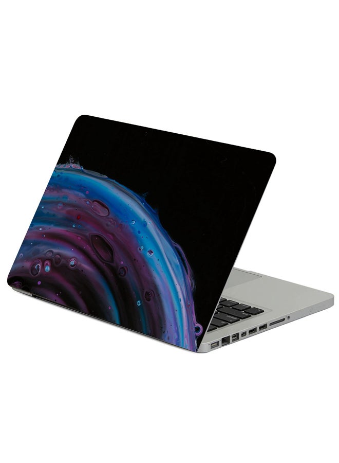 حافظة لابتوب بطبعة دائرة داكنة مطلية متعدد الألوان