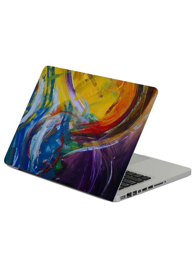 Fast Print Abstraction Colorful Paint Printed Laptop Sleeve Multicolour