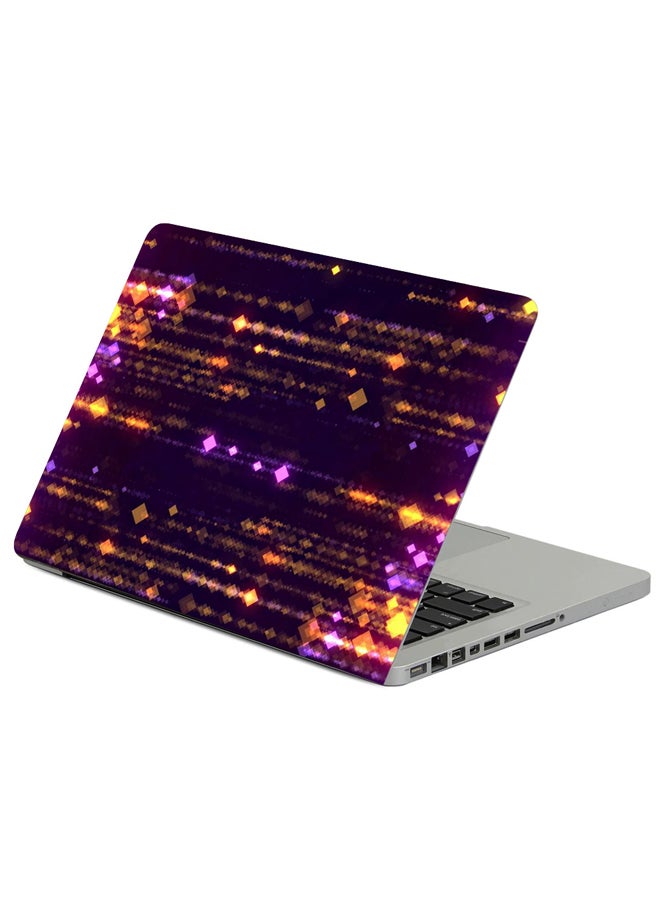 Fast Print Cubes Glitter Abstraction Printed Laptop Sleeve Multicolour 