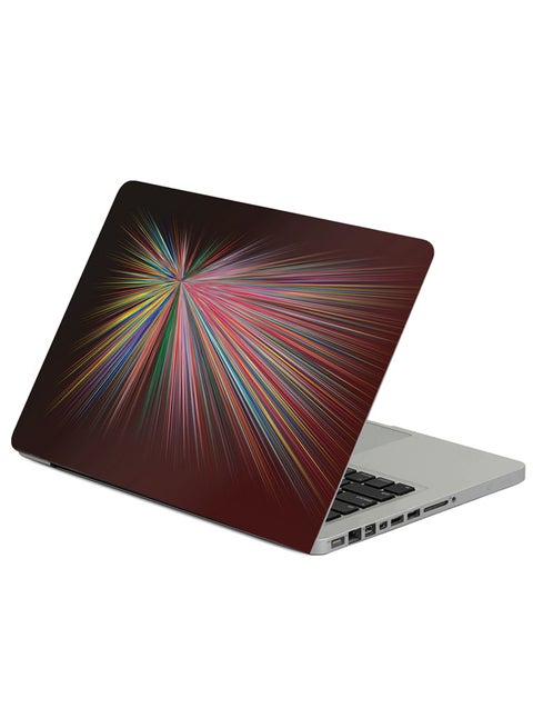 Abstraction Lines Rays Printed Laptop Sleeve Multicolour