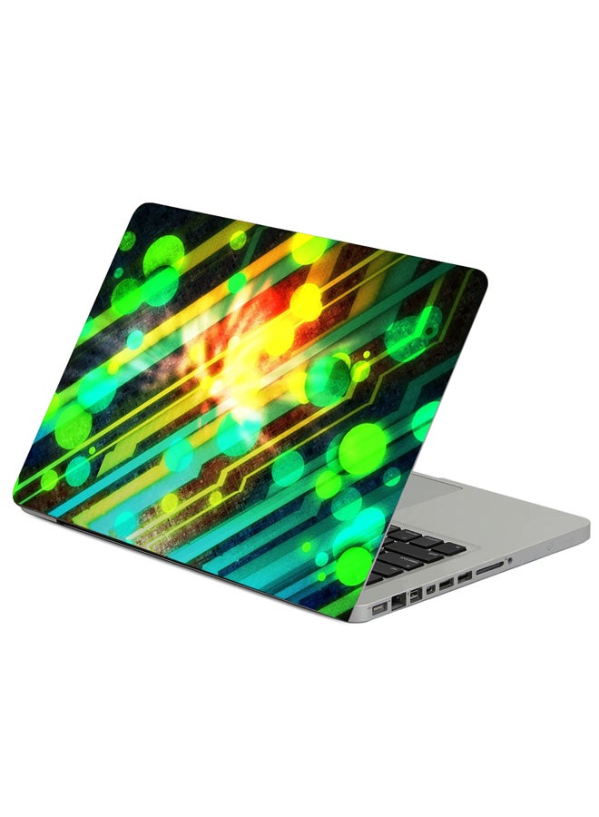 Lines Circles Bright Printed Laptop Sleeve Multicolour