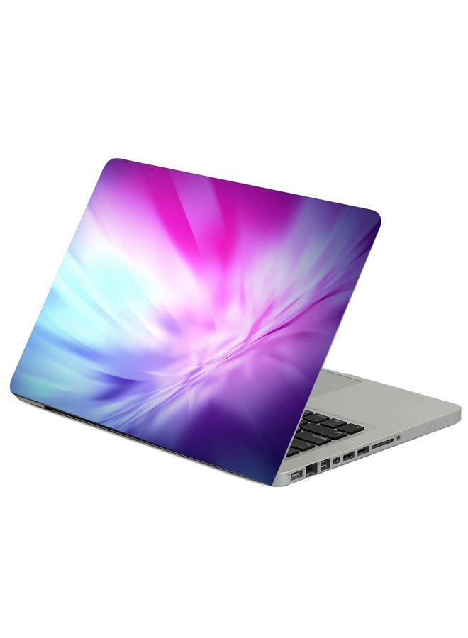 Fast Print Background Colourful Light Printed Laptop Sticker Multicolour