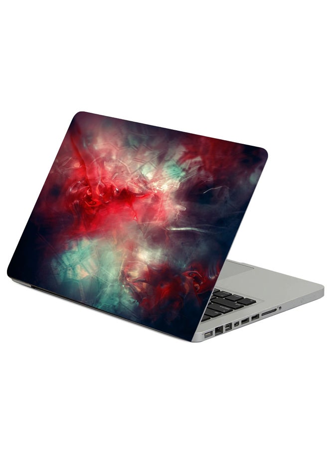 حافظة لابتوب بطبعة بقع تجريدية داكنة متعدد الألوان