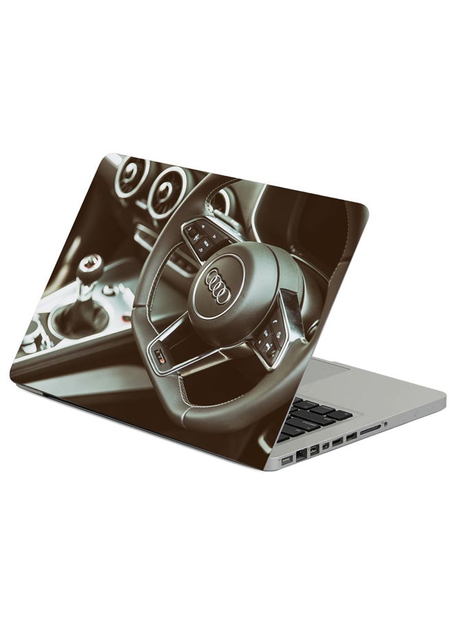 Fast Print Audi Tts Steering Wheel Printed Laptop Sleeve Multicolour 