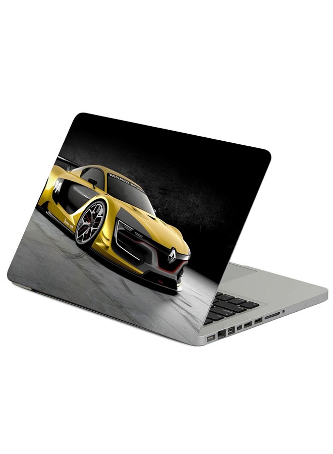 Fast Print Renault Sport Rs 01 Yellow Printed Laptop Sleeve Multicolour 