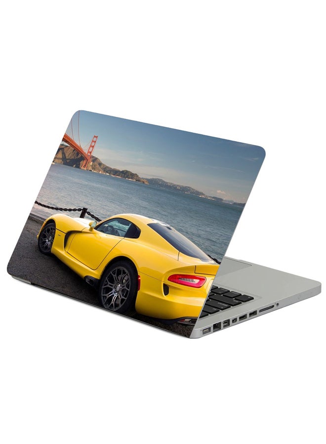 Fast Print Dodge Bridge River Printed Laptop Sleeve Multicolour