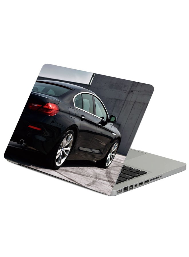 Fast Print BMW Car Headlight Printed Laptop Skin Cover Multicolour