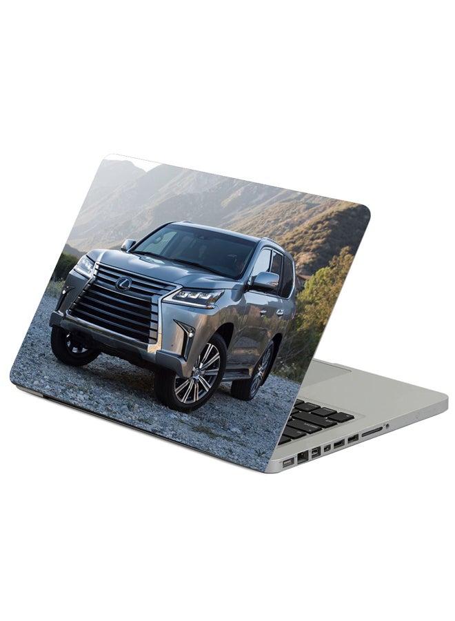 Fast Print Lexus Lx 570 Fl Suv Front View Printed Laptop Sleeve Multicolour