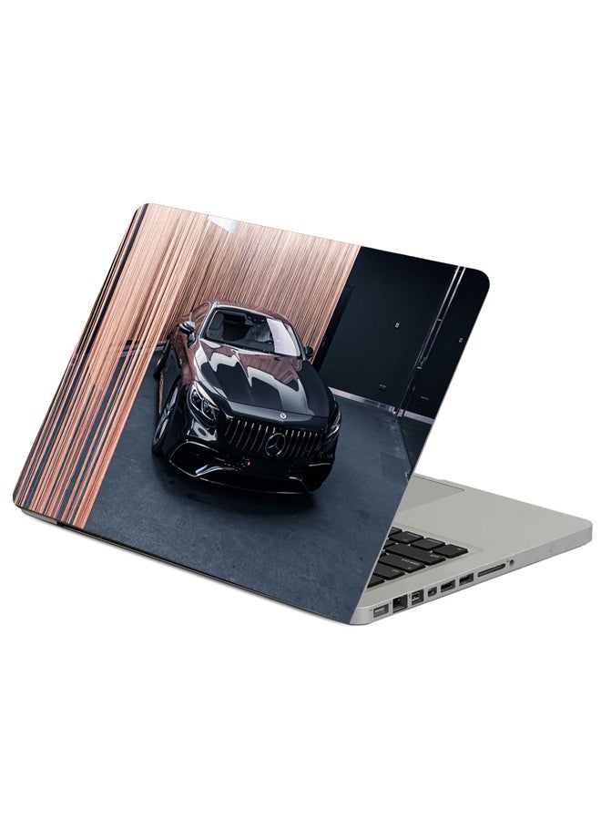 حافظة لابتوب مزينة بطبعة سيارة مرسيدس بنز إيه إم جي ‏‎63 S متعدد الألوان