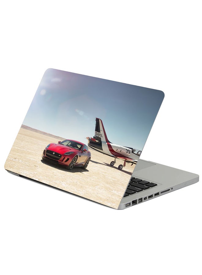 Fast Print Jaguar F-Type R Car Printed Laptop Sleeve Multicolour