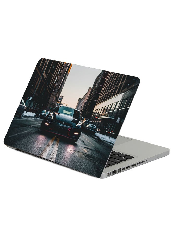 Car City Street Printed Laptop Sleeve Multicolour