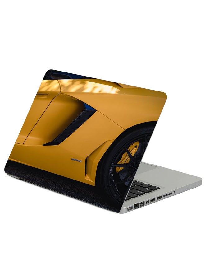 Fast Print Lamborghini Car Wheel Printed Laptop Sleeve Multicolour