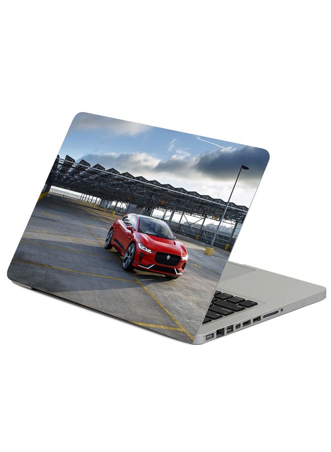 Fast Print Jaguar I-Pace Crossover Printed Laptop Sleeve Multicolour