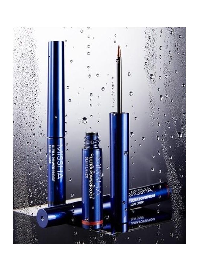 Missha Ultra Powerproof Slim Liner bronze brown - Image 2