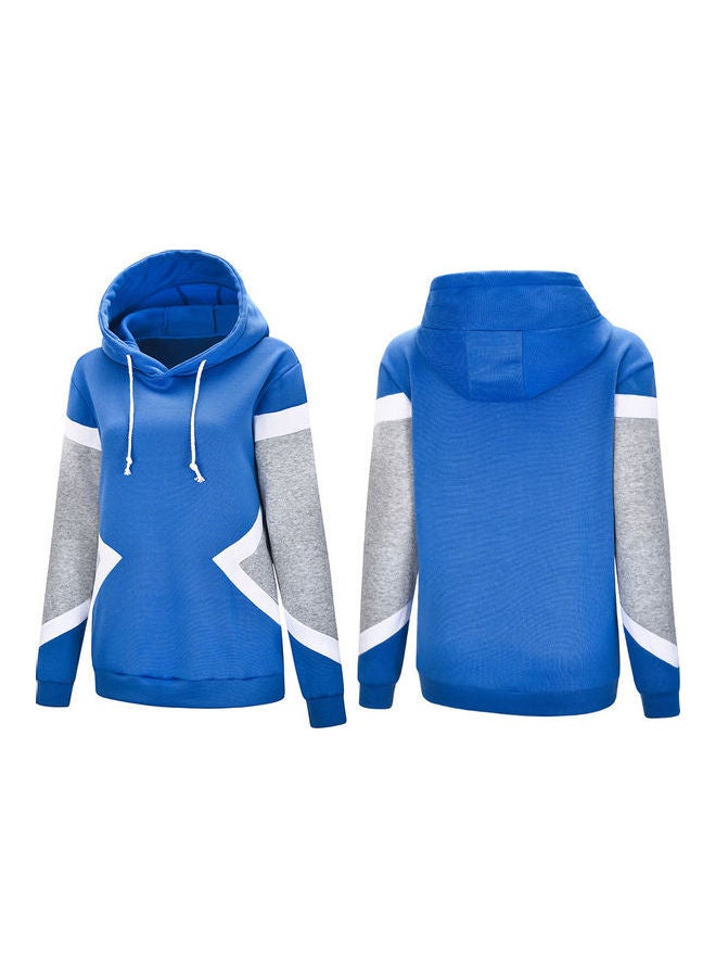 Long Sleeves Hoodie Blue - Image 2
