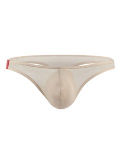 U-Convex T-Back Thong Briefs Beige