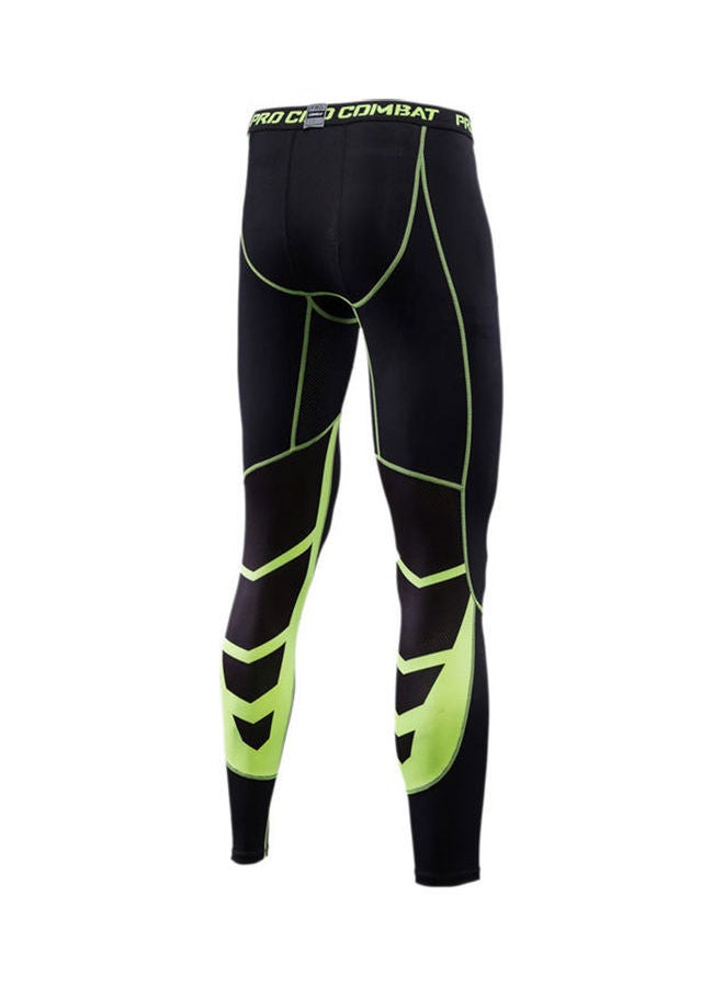 Running Tight Pants Black/Green  - Image 2