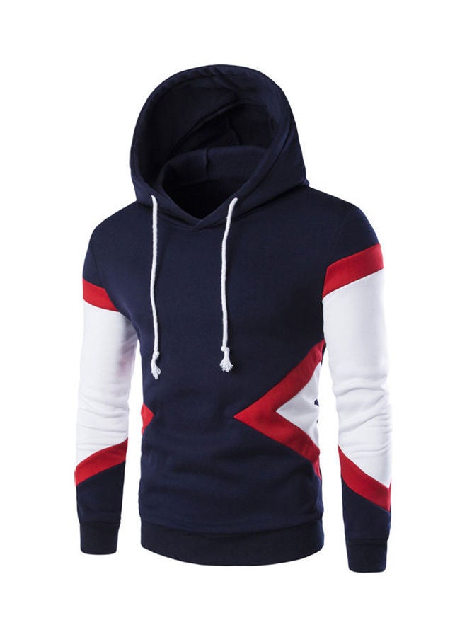 Long Sleeves Hoodie Navy Blue