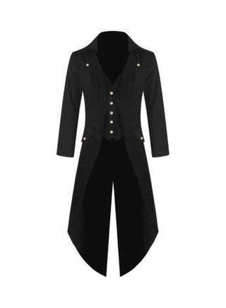 Button Detail Tailcoat Black - v1610908195/N43471582V_1