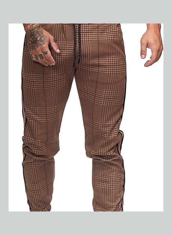 بنطال برباط مربوط حول الكاحل أسود/بني - Image 4