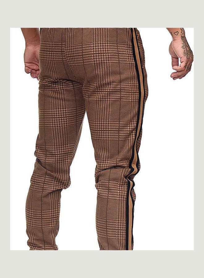 بنطال برباط مربوط حول الكاحل أسود/بني - Image 3