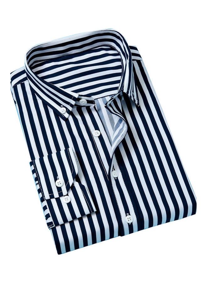 Vertical Striped Shirt Black/White