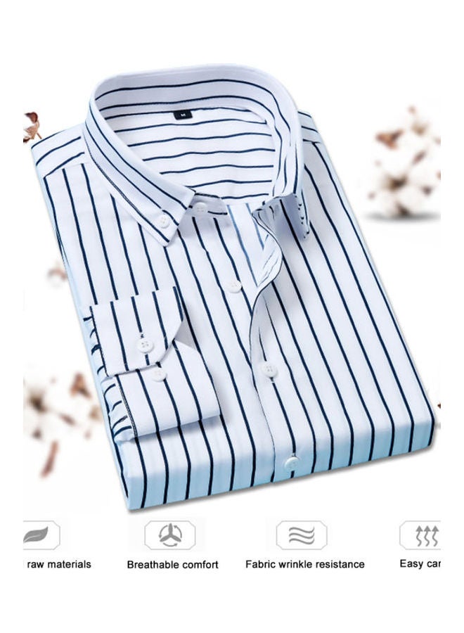 Generic - Vertical Striped Shirt White/Black - Image 1