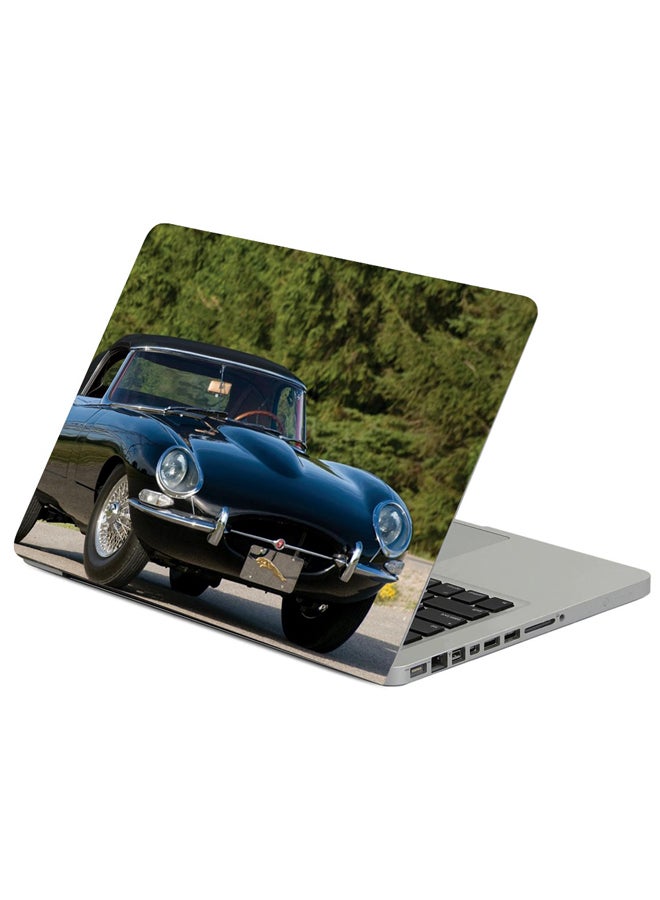 Fast Print Jaguar E-Type 1961 Printed Laptop Sleeve Multicolor