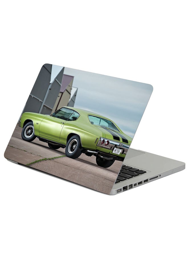 حافظة لابتوب بطبعة سيارة شيفروليه شيفيل 1972 متعدد الألوان