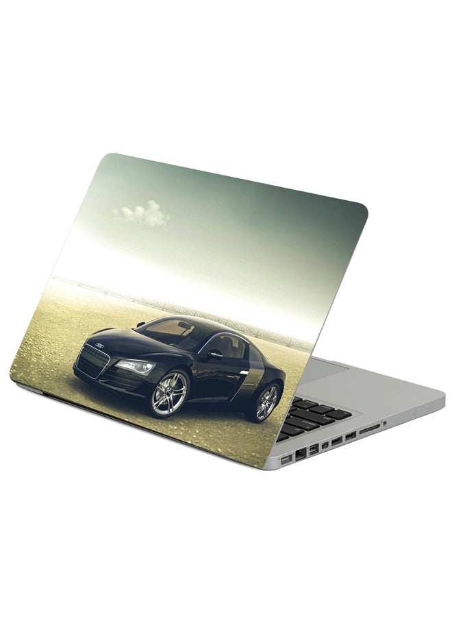 Audi R8 Black Printed Laptop Sleeve Multicolor