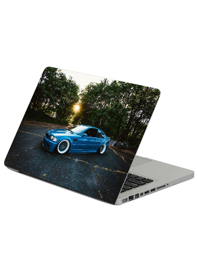 Bmw M3 Blue Printed Laptop Sleeve Multicolor