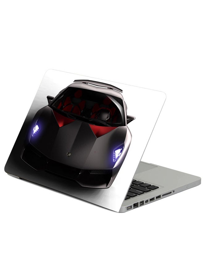 Lamborghini Sesto Elemento Black Printed Laptop Sleeve Multicolor