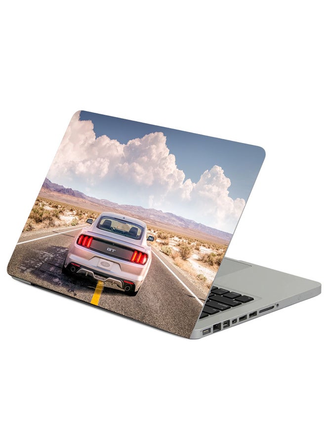 Fast Print Ford Gt Mustang Printed Laptop Sticker Multicolor