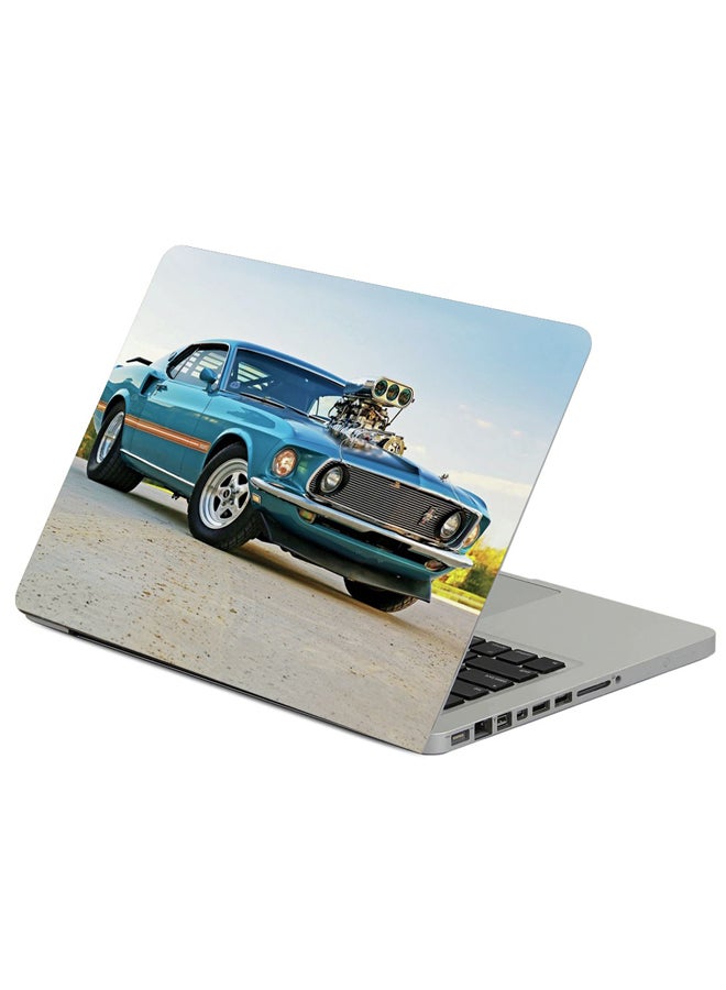 Fast Print 1969 Ford Pro Street Printed Laptop Sleeve Multicolour