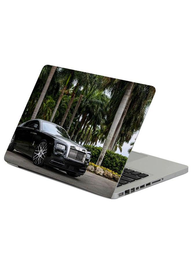 فاست برينت حافظة لابتوب بطبعة سيارة رولز رويس ريث بلون أسود متعدد الألوان