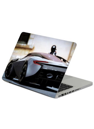 Aston Martin Rear View Black Printed Laptop Protector Multicolour - v1610915495/N43628227A_1