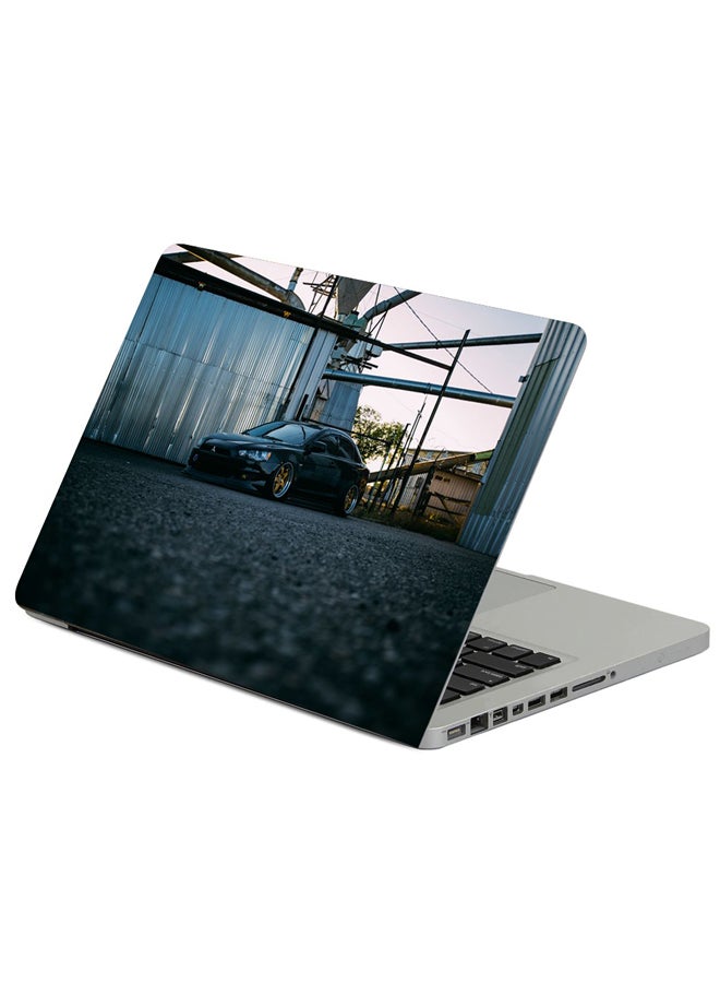 Mitsubishi Lancer Black Printed Laptop Sleeve Multicolour