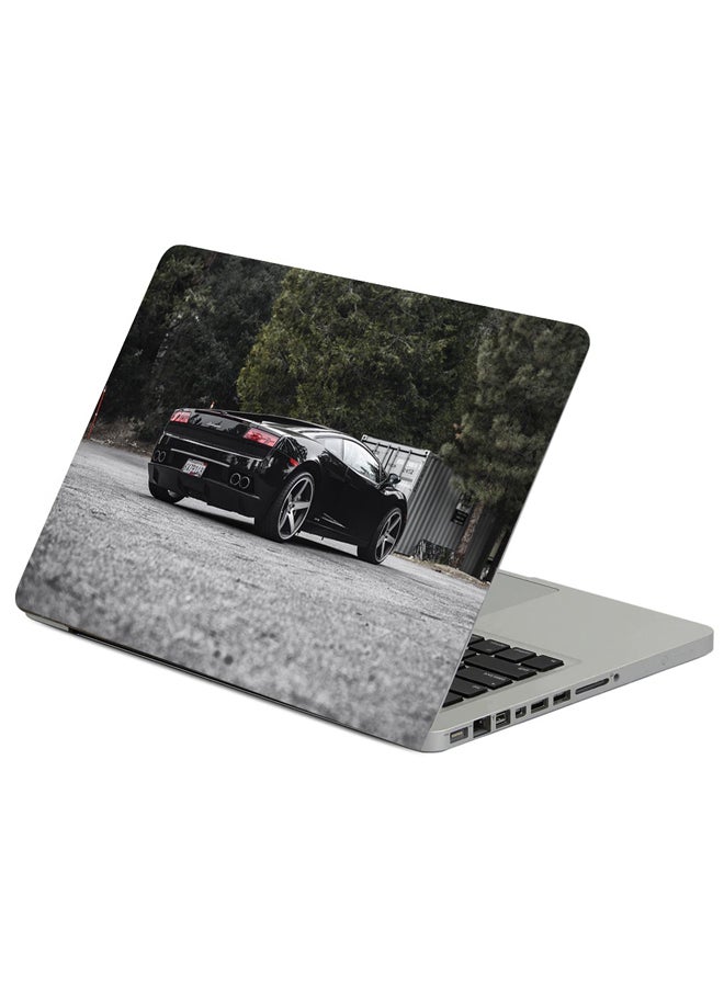 Fast Print Lamborghini Gallardo Printed Laptop Sticker Multicolor