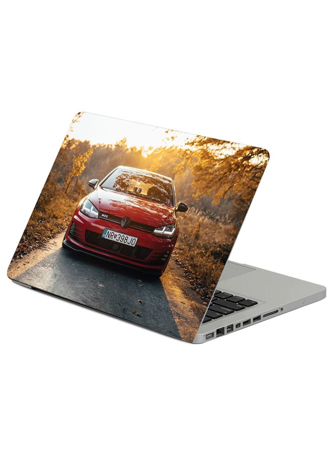 Volkswagen Golf Gti Volkswagen Car Printed Laptop Sleeve Multicolour