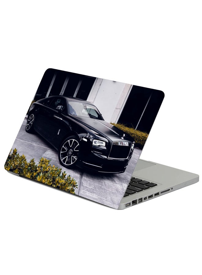 Fast Print Jaguar Car Black Printed Laptop Sleeve Multicolour