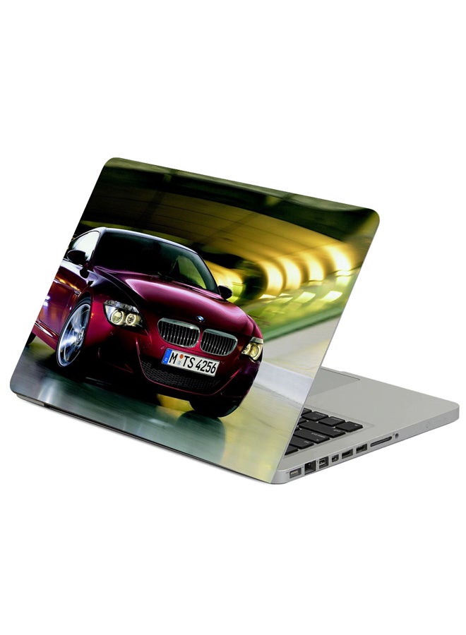 Fast Print Bmw M6 Style Cars Printed Laptop Sticker Multicolour