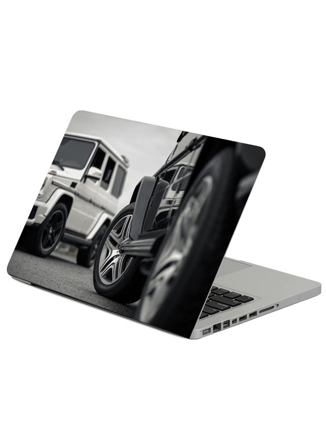 Fast Print Wheel Tire Mercedes Benz G63 Printed Laptop Sleeve Multicolour 