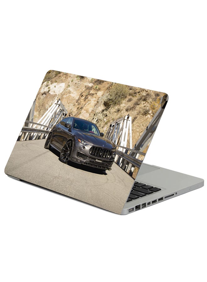 Fast Print Maserati Levante Crossover Printed Laptop Sticker Multicolour