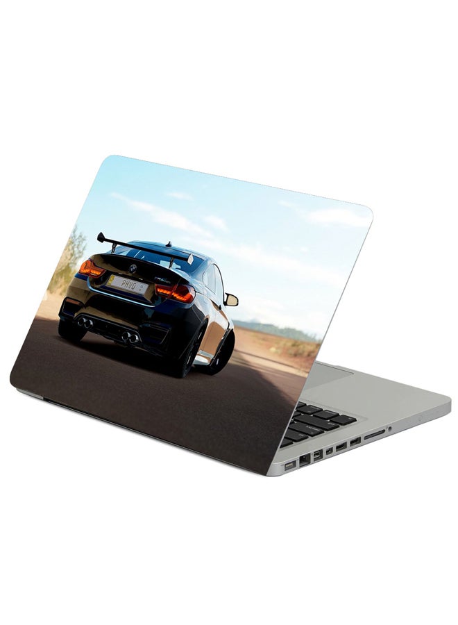 ملصق لابتوب مزين بطبعة سيارة بي إم دبليو إم 4 جي تي إس متعدد الألوان
