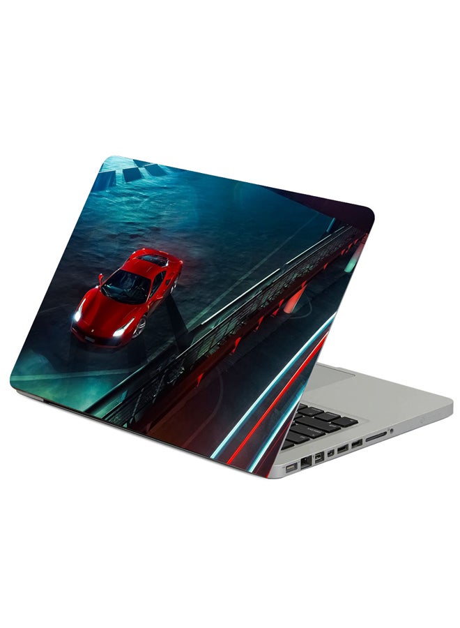 حافظة لابتوب بطبعة سيارة فيراري 488 Gtb متعدد الألوان